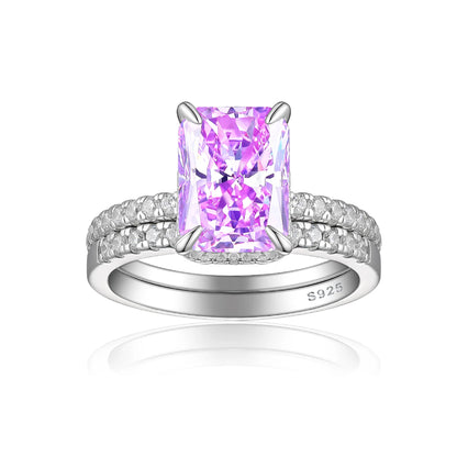 Bague MuShan Brand Jewelry en argent sterling 925, triangle en zircone cubique 7A, bijoux raffinés pour elle, plaqué or 18 carats