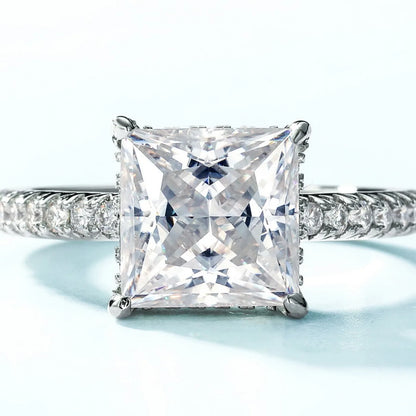 MUHAN Luxury Jewelry  925 Sterling Silver Ring Wedding Band  Women GRA Certificate Moissanite Diamond Rings D Color Fine Jewelry