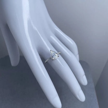 MuShan Designer Jewelry 925 Sterling Silver Ring for Women Bride Moissanite Diamond Rings 18K Gold Plated MST Patent Rings
