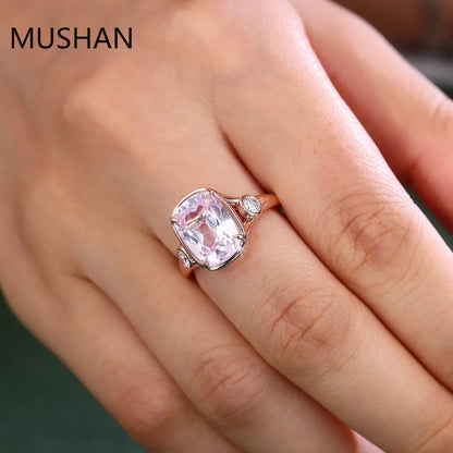 MUSHAN Luxury Custom 14K 18K Gold Rings Band Jewelry With Moissanite Diamond Lab Grown Gemstones Diamond Wedding Ring For Women