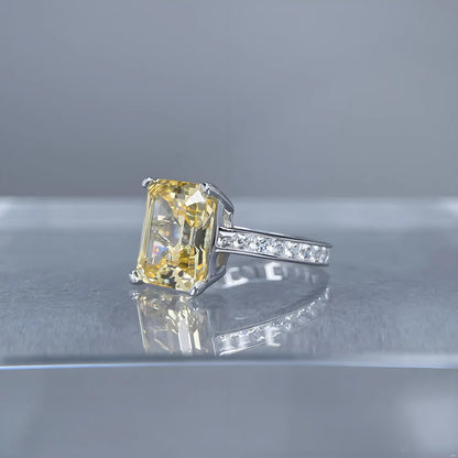 MuShan Jewelry 925 Sterling Silver Ring Wedding Band High Carbon Diamond Minimalist Style Luxury Style Women Rings Fine Jewelry