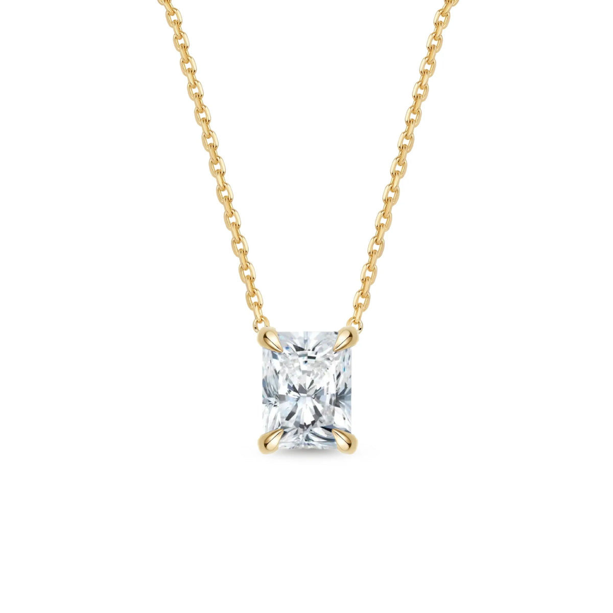 MUSHAN Bijoux sur mesure Collier en argent sterling 925 Moissanite couleur D VVS1 Pendentif princesse raffiné intemporel et tendance Diamant