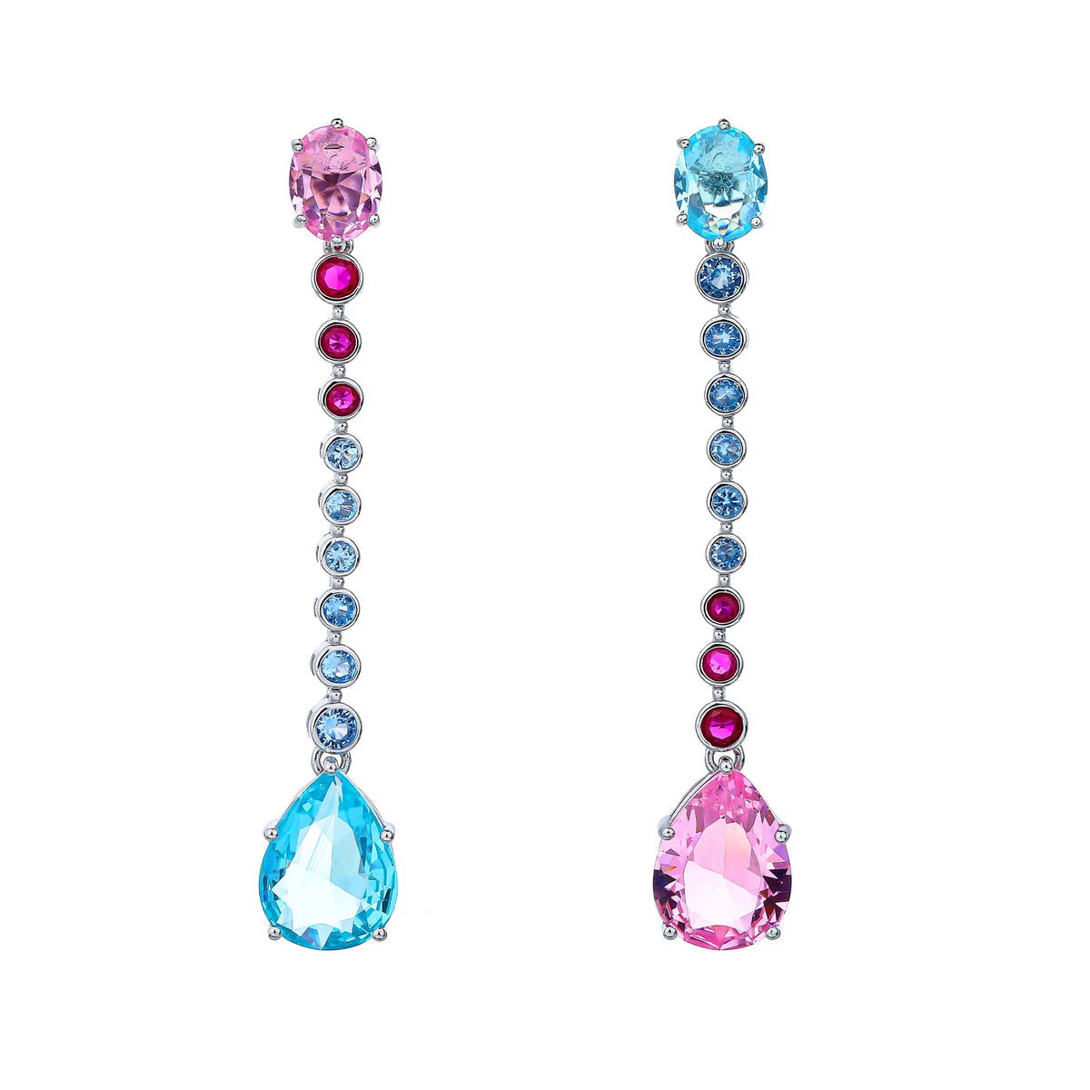 MuShan Jewelry 925 Sterling Silver Earring Cluster Earrings 7A Cubic Zirconia Formal Engagement Anniversary for Women Gift