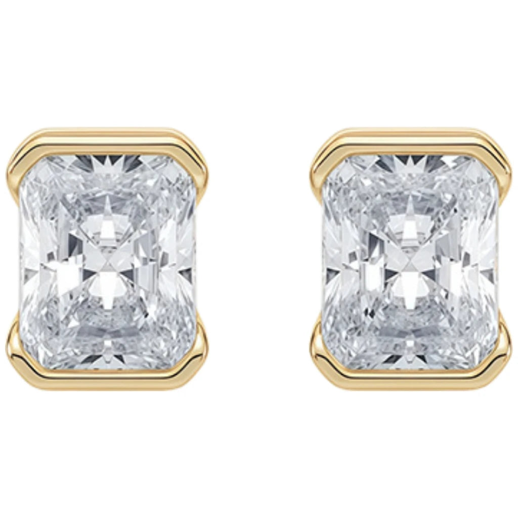 Pendientes de diseño MUSHAN de plata de ley 925, elegantes pendientes ovalados con moissanita color D VVS1, accesorios con diamantes