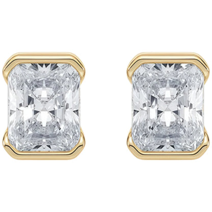 Pendientes de diseño MUSHAN de plata de ley 925, elegantes pendientes ovalados con moissanita color D VVS1, accesorios con diamantes