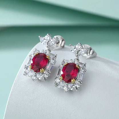 Boucles d'oreilles MuShan Luxury Jewelry en argent sterling 925, créoles avec zircons de grade 7A, bijou romantique pour femme, plaqué or rose 18 carats