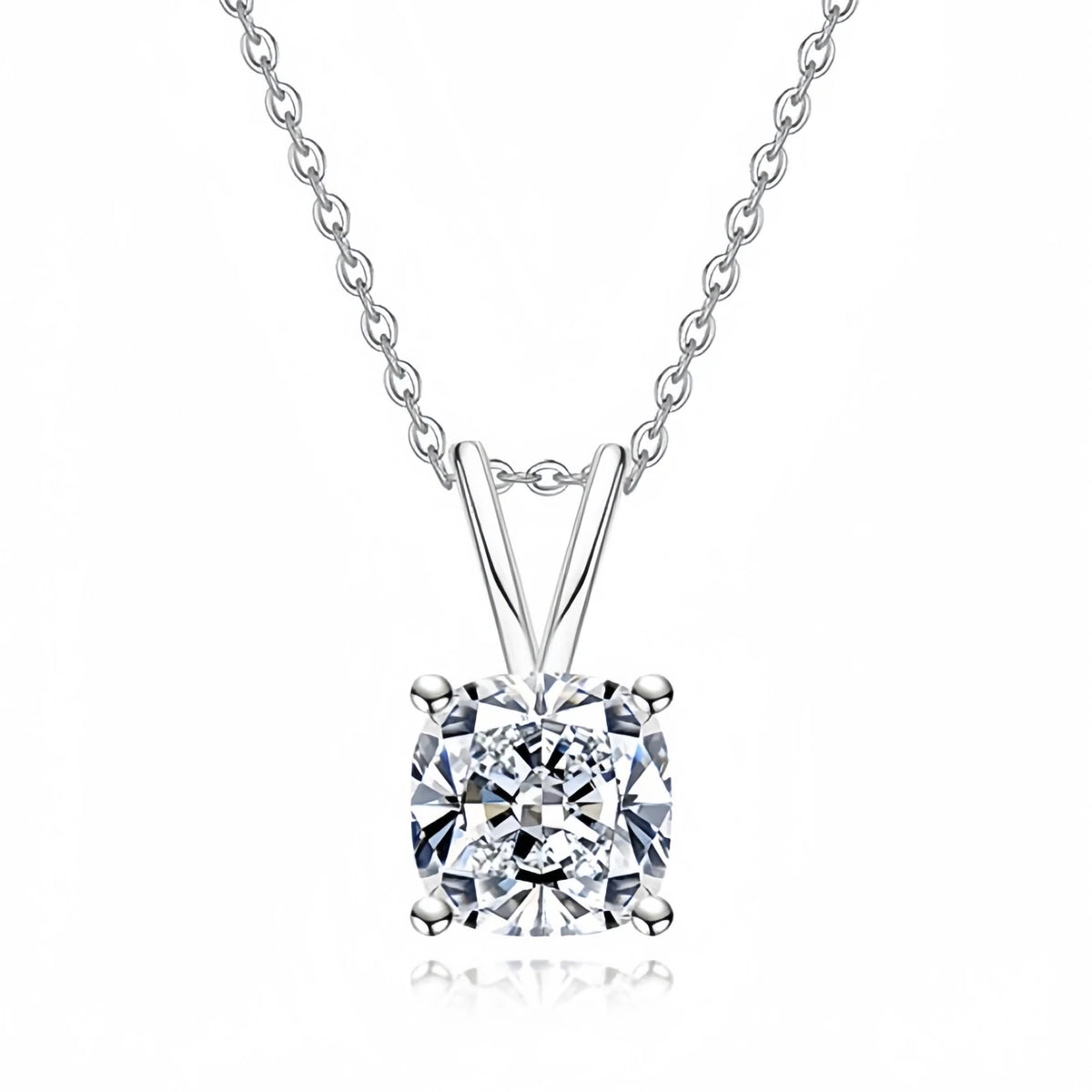 Collier pendentif en argent sterling 925 de luxe MUSHAN pour femmes, collier avec diamant moissanite GRA de 2 ct, 3 ct, 4 ct, 5 ct