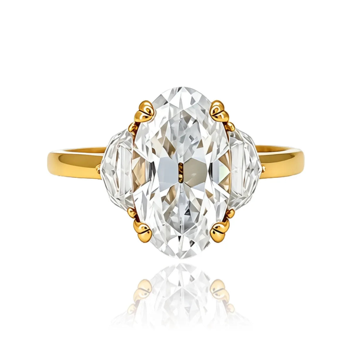 MUSHAN Luxury Jewelry 925 Sterling Silver Ring Band Women GRA 4.8ct Moissanite Diamond Emerald D Color Rings Fine Jewelry