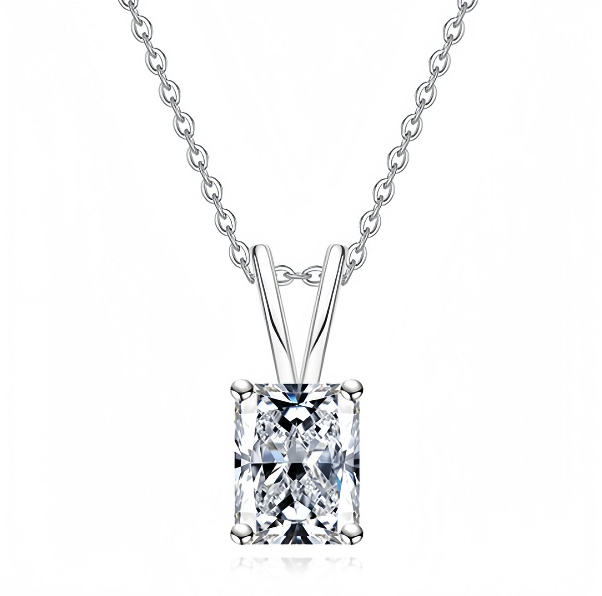Collier pendentif en argent sterling 925 de luxe MUSHAN pour femmes, collier avec diamant moissanite GRA de 2 ct, 3 ct, 4 ct, 5 ct