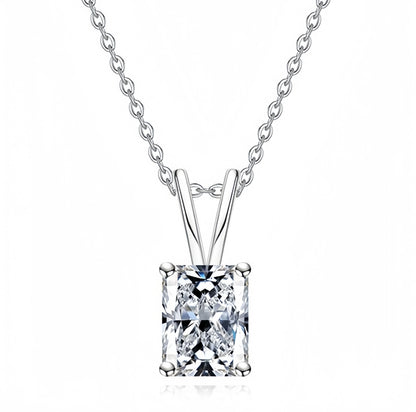 Collier pendentif en argent sterling 925 de luxe MUSHAN pour femmes, collier avec diamant moissanite GRA de 2 ct, 3 ct, 4 ct, 5 ct