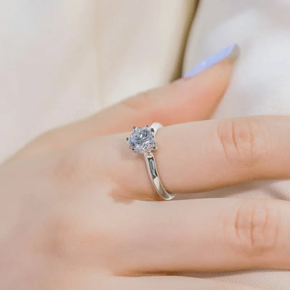 MUSHAN Custom Luxury Diamond Rings Jewelry IGI Certificated for Women 925 Sterling Silver Lab Grown Diamond Ring Band HPHT CVD