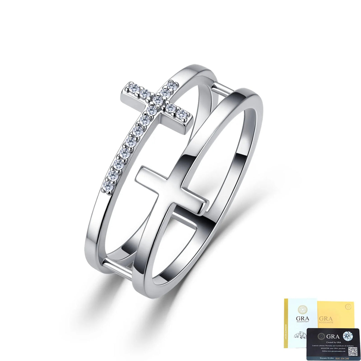 MUSHAN Luxury Jewelry 925 Sterling Silver Ring Band Women GRA Certificated Moissanite Diamond Emerald D Color Rings Fine Jewelry
