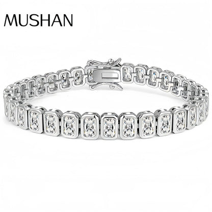 MS Luxury Jewelry 925 Sterling Silver Bracelet For Women Men HCD Gemstones Chain Tennis Bracelets Bangles S925 Fine Jewelry