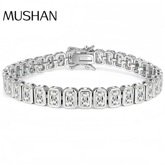 MS Luxury Jewelry 925 Sterling Silver Bracelet For Women Men HCD Gemstones Chain Tennis Bracelets Bangles S925 Fine Jewelry