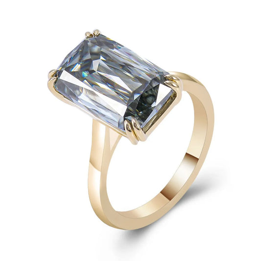MUSHAN Luxury Custom 14K 18K Gold Rings Band Jewelry With Moissanite Diamond Lab Grown Gemstones Diamond Wedding Ring For Women