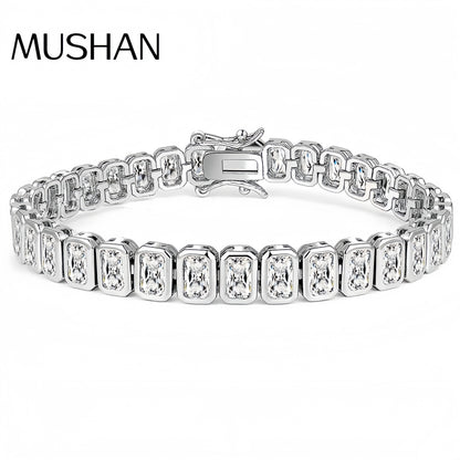 MS Luxury Jewelry 925 Sterling Silver Bracelet For Women Men HCD Gemstones Chain Tennis Bracelets Bangles S925 Fine Jewelry