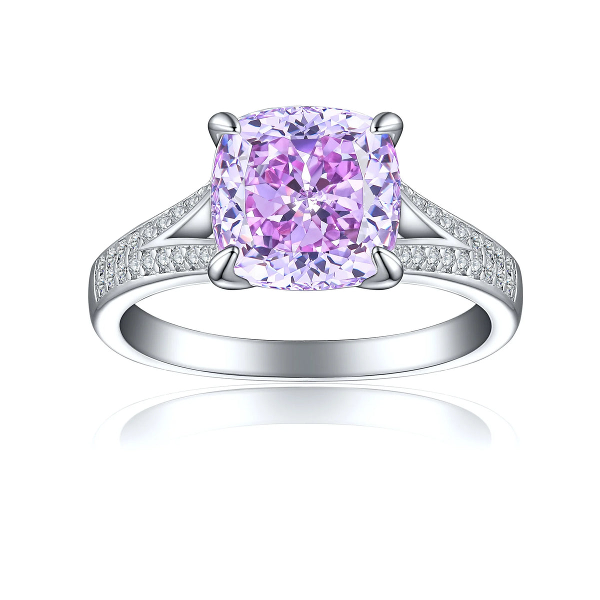 MuShan Jewelry 925 Sterling Silver Ring Wedding Band High Carbon Diamond Cocktail Party Romantic Style Women Rings Fine Jewelry