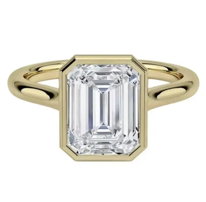 MUSHAN Luxury MST Series Jewelry 925 Sterling Silver Rings 2ct Moissanite Diamond Women Ring Bands GRA Certificate Fine Jewelry