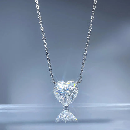 MuShan Luxury Jewelry 925 Sterling Silver Drop Pendant VVS Moissanite Office for Ladies 18K Gold Plated MST Patent Non Tarnish
