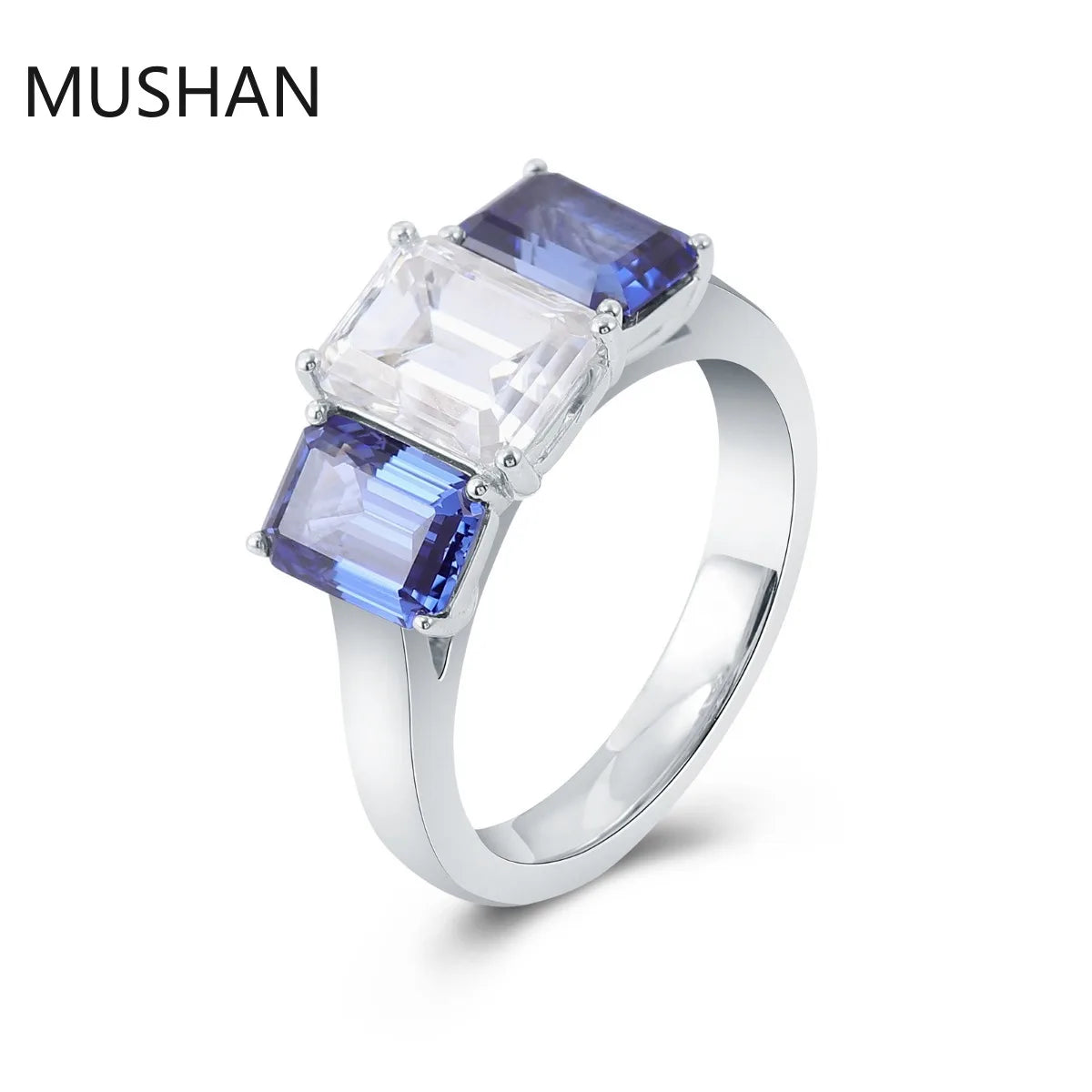 MUSHAN Luxury Custom 14K 18K Gold Rings Band Jewelry With Moissanite Diamond Lab Grown Gemstones Diamond Wedding Ring For Women
