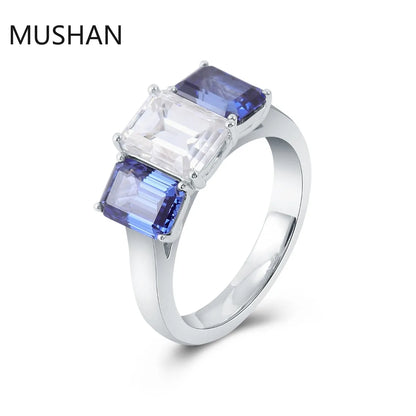 MUSHAN Luxury Custom 14K 18K Gold Rings Band Jewelry With Moissanite Diamond Lab Grown Gemstones Diamond Wedding Ring For Women