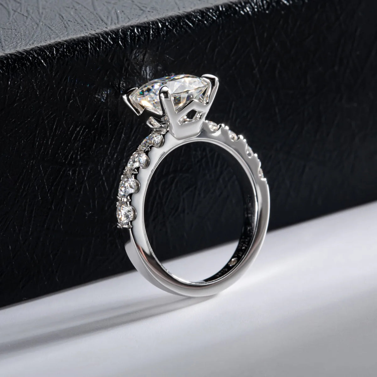 MUHAN Luxury Jewelry  925 Sterling Silver Ring Wedding Band  Women GRA Certificate Moissanite Diamond Rings D Color Fine Jewelry