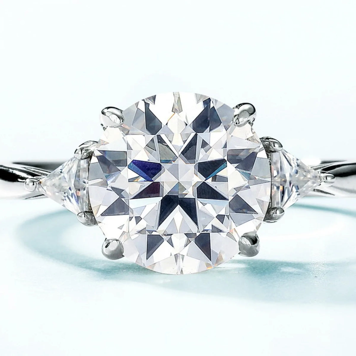 Anillo de compromiso de plata de ley 925 de MUHAN Luxury Jewelry, alianza de boda, anillo de diamantes de moissanita para mujer con certificado GRA, color D, joyería fina