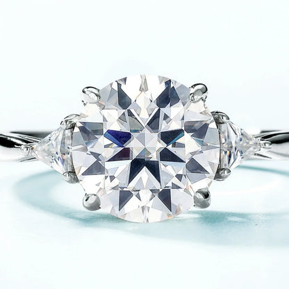 Anillo de compromiso de plata de ley 925 de MUHAN Luxury Jewelry, alianza de boda, anillo de diamantes de moissanita para mujer con certificado GRA, color D, joyería fina