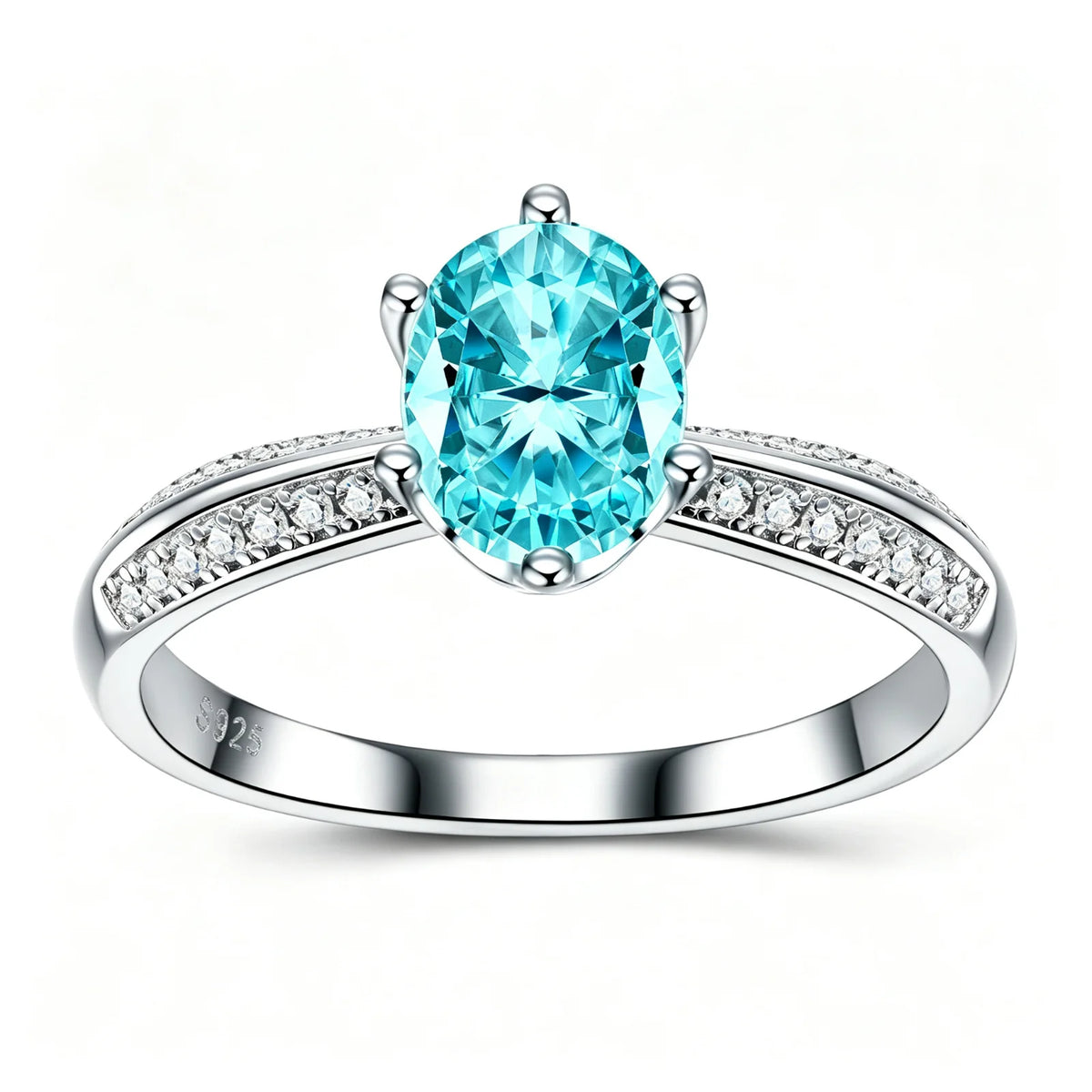 MUSHAN Custom Jewelry 925 Sterling Silver Ring Band 1.5ct Lab Grown Gemstones Ruby Emerald Sapphire Rings Jewelry