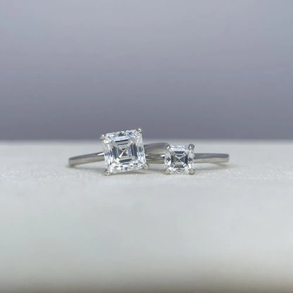 MUSHAN Luxury Jewelry 925 Sterling Silver Ring Band Women GRA Certificated Moissanite Diamond Emerald D Color Rings Fine Jewelry