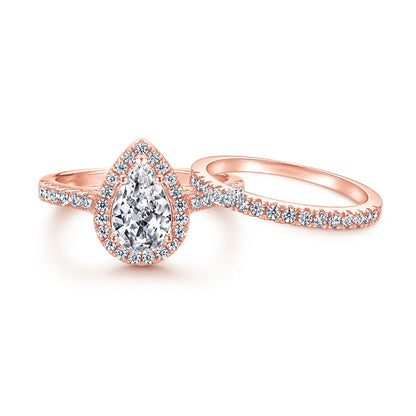 Bague MuShan en argent sterling 925 avec oxyde de zirconium triangulaire 5A, style décontracté pour femme, plaqué or véritable, bijoux fins