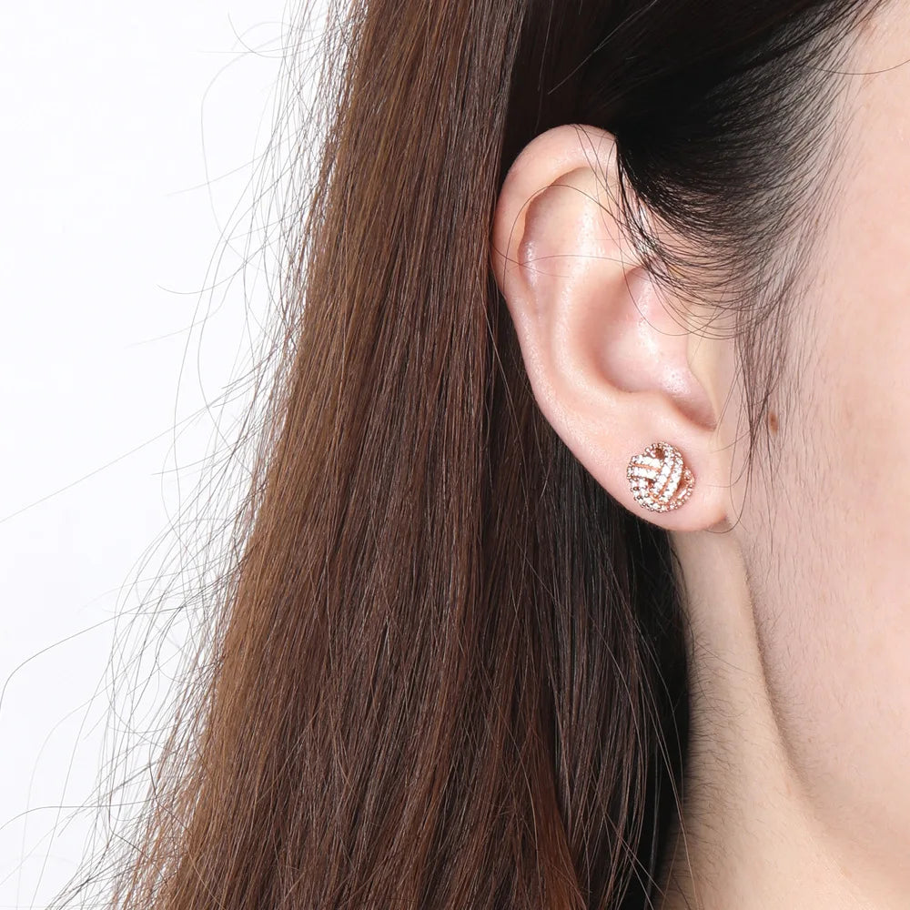 MuShan Jewelry 925 Sterling Silver Stud Earrings Dangle High Carbon Diamond Modern Classic Women Earring Fine Jewelry