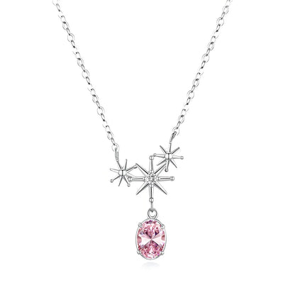 MuShan Jewelry 925 Sterling Silver Necklace Choker Chain HCD Diamonds Anniversary Gift Glamorous Style Women Necklaces Jewelry