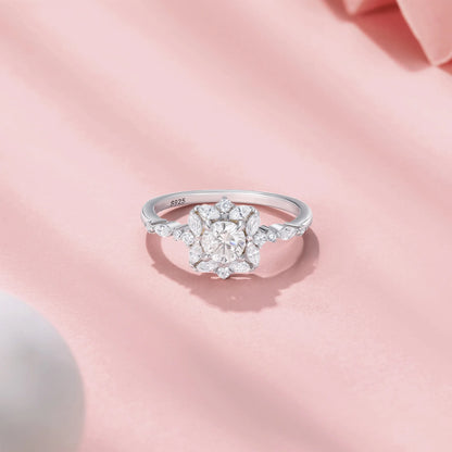 Bague MuShan Designer Jewelry en argent sterling 925, zircon de qualité 7A, ronde, style décontracté pour fiancée, bijou plaqué or 18 carats