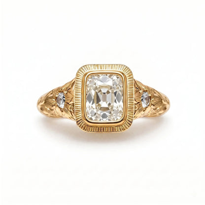 Anillo de joyería personalizada MUSHAN de plata de ley 925 con moissanita color D VVS1, anillo de aniversario lujoso y sofisticado, accesorio de diamante