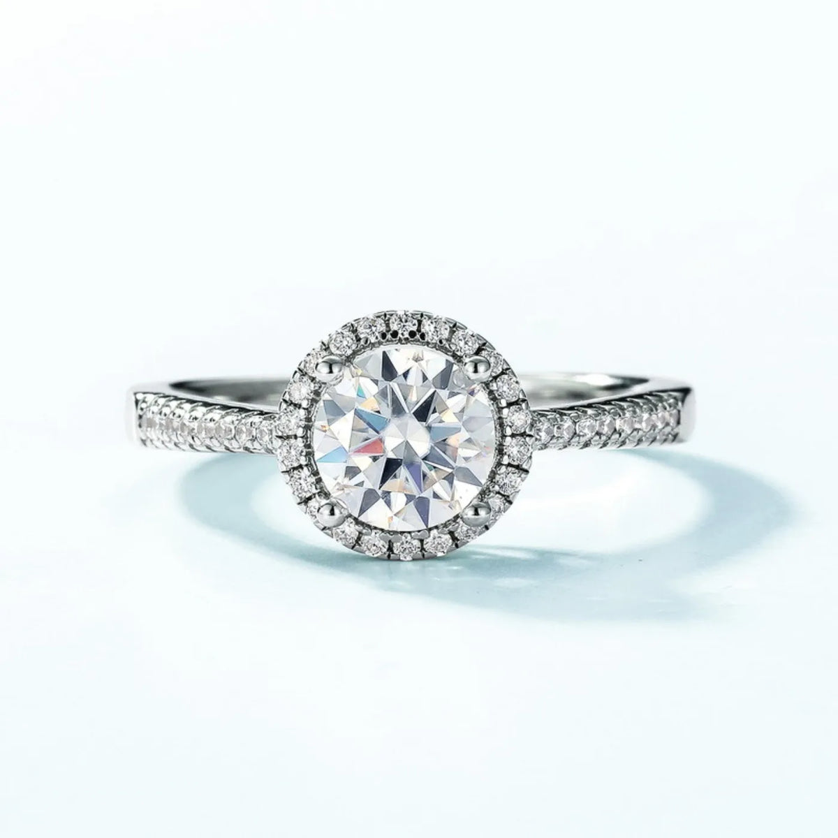 MUHAN Luxury Jewelry  925 terling ilver Ring Wedding Band  Women GRA Certificated Moissanite Diamond Rings D Color Fine Jewelry