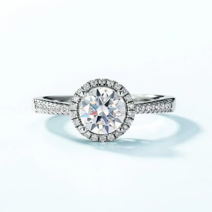 MUHAN Luxury Jewelry  925 terling ilver Ring Wedding Band  Women GRA Certificated Moissanite Diamond Rings D Color Fine Jewelry