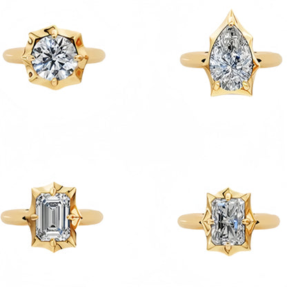 MUSHAN Custom Jewelry 925 Sterling Silver Ring Band D Color VVS1 Moissanite Diamond Rings Heart Accessories Luxury Fine Jewelry