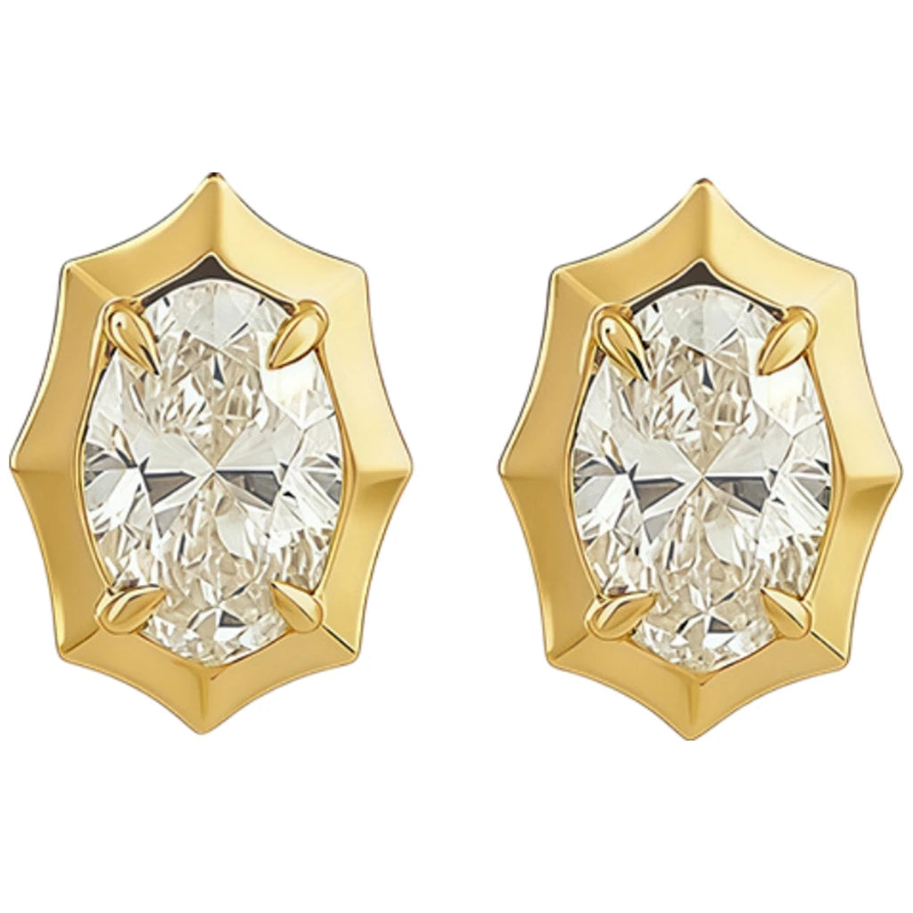 MUSHAN Custom Jewelry 925 Sterling Silver Earring Moissanite D Color VVS Luxury Youthful Noble Earrings Diamond Accessories