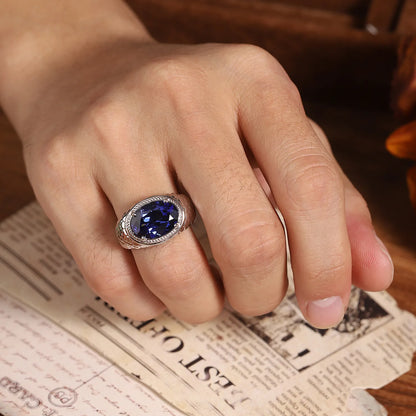 Bague MUSHAN en argent sterling 925 personnalisée pour femme, bague de fiançailles taille radiant avec émeraude rouge de laboratoire, plaquée or 18 carats, style vintage