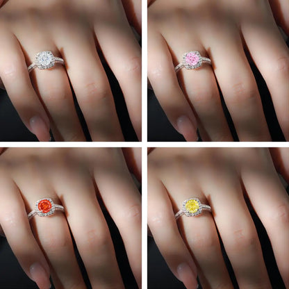Bague de mariage en argent sterling 925 MuShan Jewelry, alliance avec diamant à haute teneur en carbone, cadeau d'anniversaire pour femme, bijoux raffinés