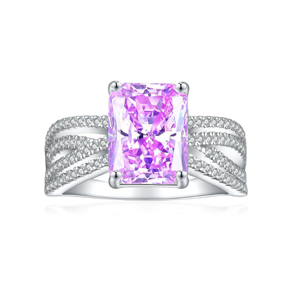 MuShan Jewelry 925 Sterling Silver Ring Wedding Band High Carbon Diamond Minimalist Style  Her Gift Women Rings Fine Jewelry