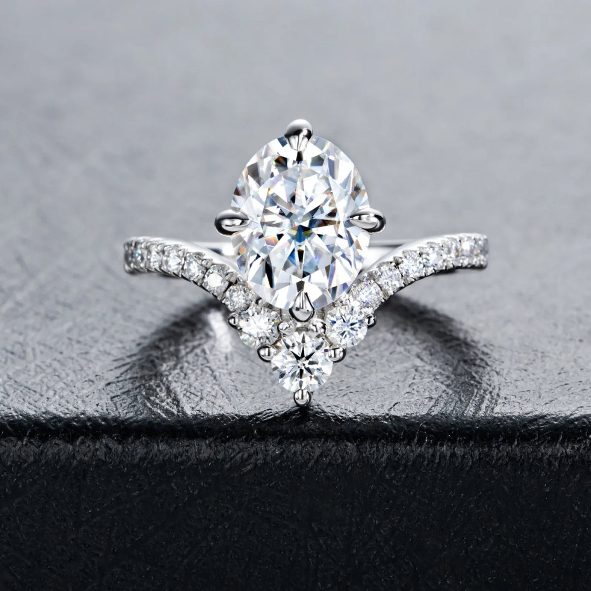 MUHAN Luxury Jewelry  925 Sterling Silver Ring Wedding Band  Women GRA Certificate Moissanite Diamond Rings D Color Fine Jewelry