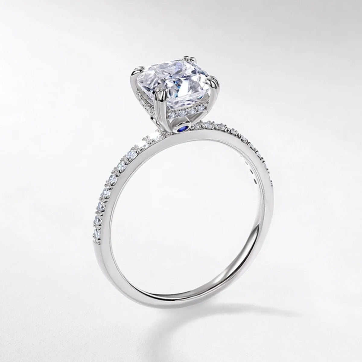 MUHAN Luxury Jewelry  925 Sterling Silver Ring Wedding Band  Women GRA Certificate Moissanite Diamond Rings D Color Fine Jewelry