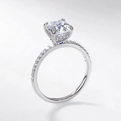 MUHAN Luxury Jewelry  925 Sterling Silver Ring Wedding Band  Women GRA Certificate Moissanite Diamond Rings D Color Fine Jewelry