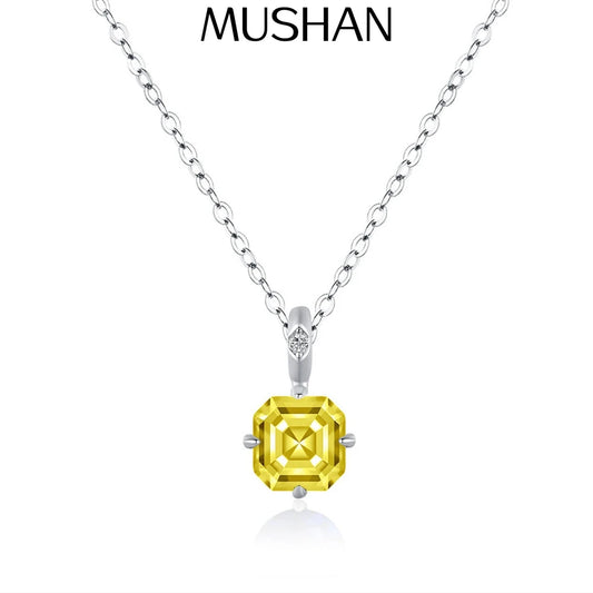 MuShan Jewelry 925 Sterling Silver Necklace Choker Chain HCD Diamonds Cocktail Party Bachelorette Gift Women Necklaces Jewelry