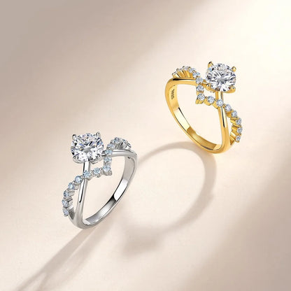 Bague MUSHAN Luxury Jewelry en argent sterling 925 pour femme, diamant moissanite taille émeraude certifié GRA, couleur D, bijou de luxe