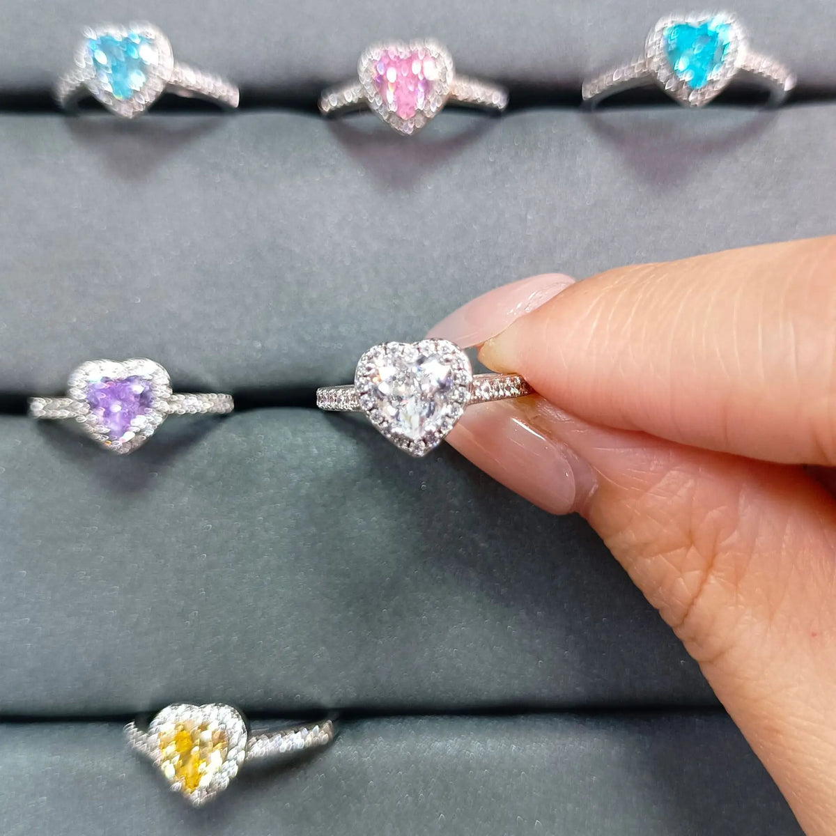 MuShan Jewelry 925 Sterling Silver Ring Wedding Band High Carbon Diamond Daughter Gift Elegant Jewelry Women Rings Fine Jewelry