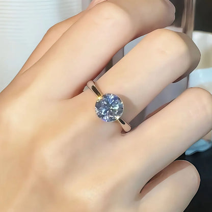 MUHAN Luxury Jewelry  925 Sterling Silver Ring Wedding Band  Women GRA Certificate Moissanite Diamond Rings D Color Fine Jewelry