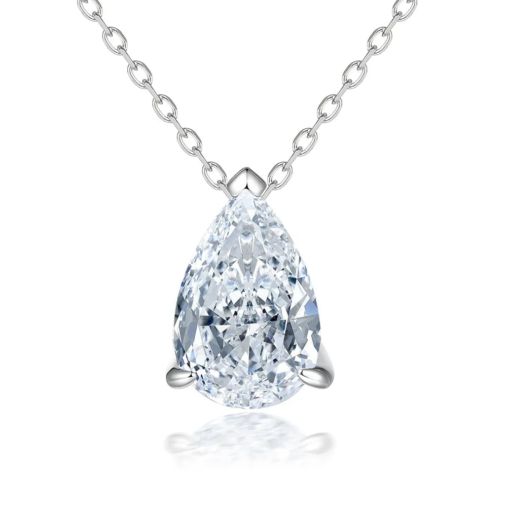 Collar de plata de ley 925 de la marca MuShan con circonita 7A, joya clásica para fiestas de novias, baño de oro auténtico, colgante de joyería premium para mujer